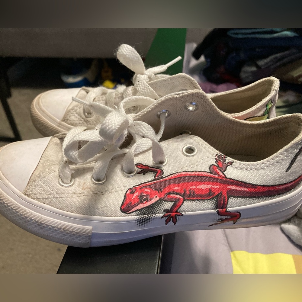 Lizard Converse for kids size 13.